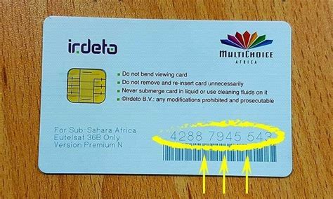 how to get a smart card number|dstv smart card number check.